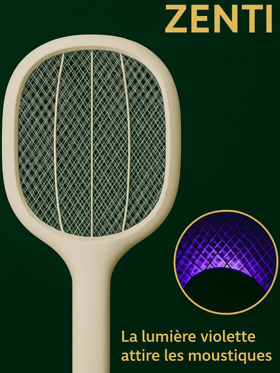 Lampe Anti-Moustique 2-en-1 – Rechargeable USB, Protection Intérieure & Extérieure