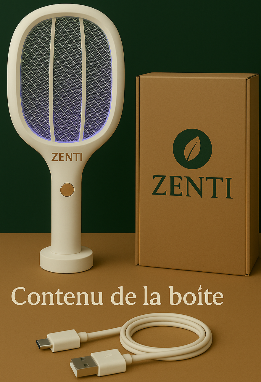 Lampe Anti-Moustique 2-en-1 – Rechargeable USB, Protection Intérieure & Extérieure